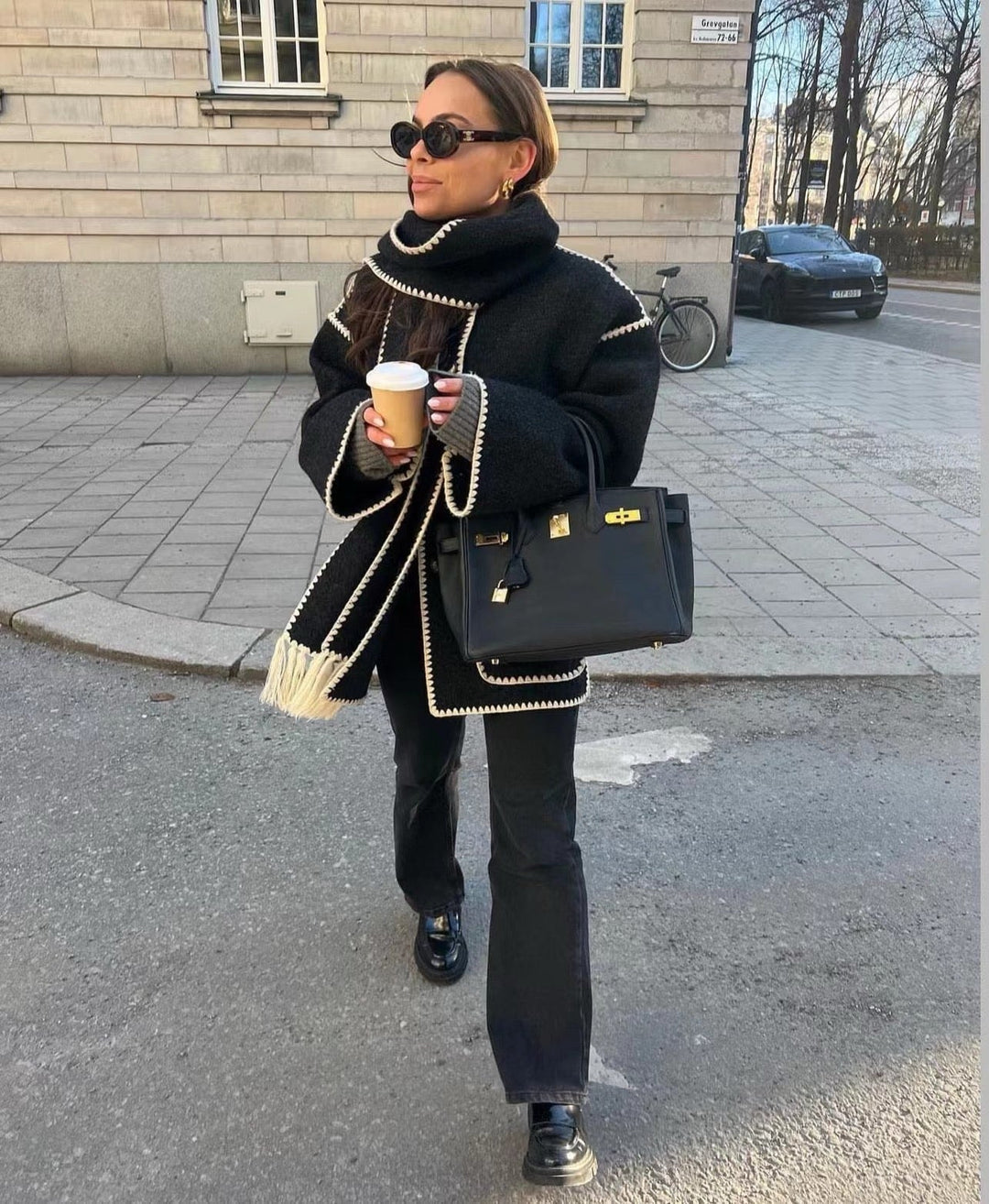 Heidi-Mode | Fransenjacke Mit Schal