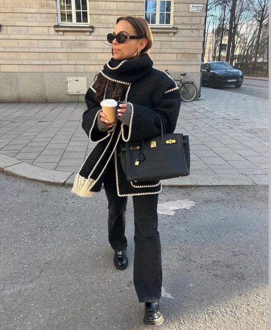 Heidi-Mode | Fransenjacke Mit Schal
