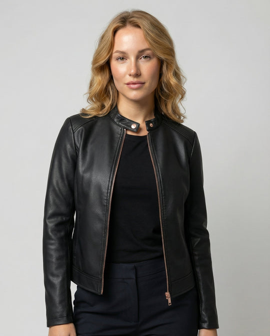 Elegante Lederjacke Damen | Heidi-Mode