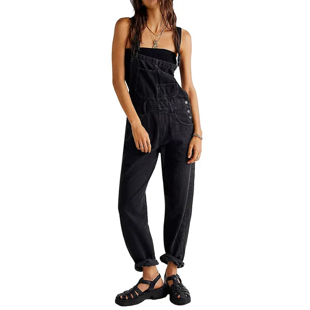 Heidi-Mode | Stilvoller Denim Overall mit Lässig Passform