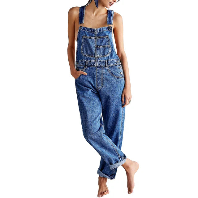 Heidi-Mode | Stilvoller Denim Overall mit Lässig Passform