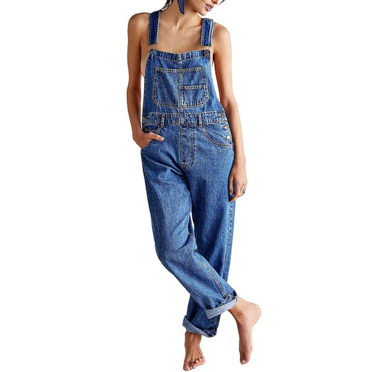 Heidi-Mode | Stilvoller Denim Overall mit Lässig Passform
