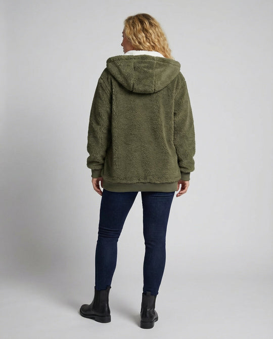 Übergroße Teddyjacke Damen | Heidi-Mode