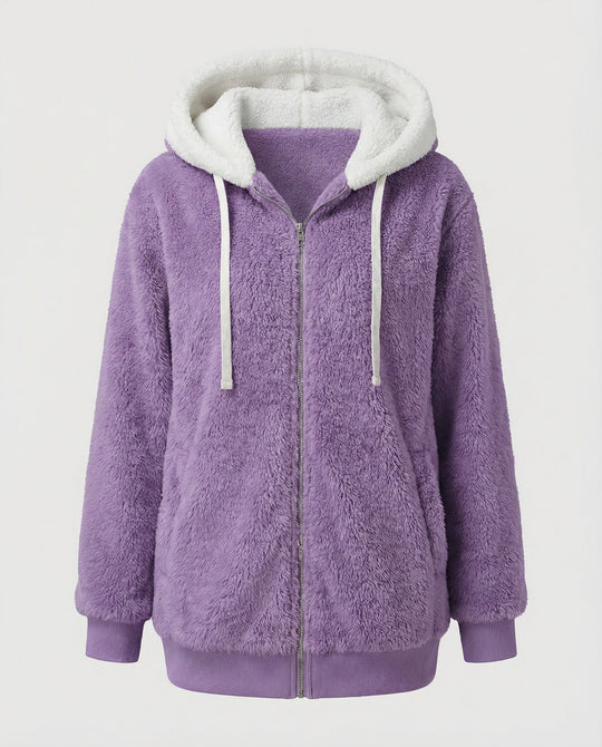 Übergroße Teddyjacke Damen | Heidi-Mode