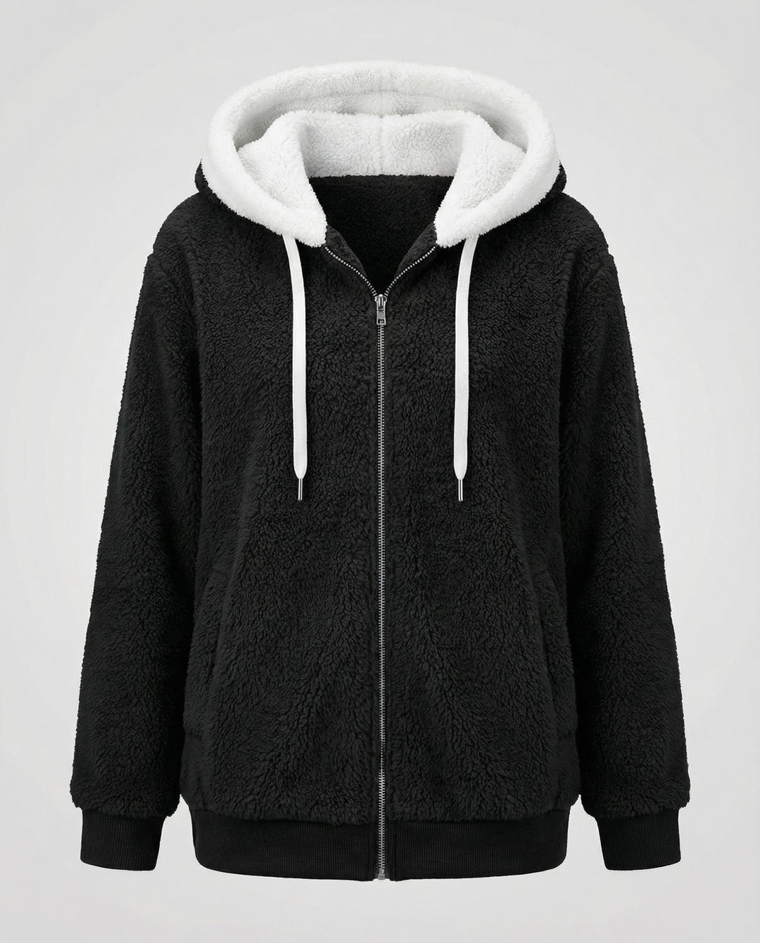 Übergroße Teddyjacke Damen | Heidi-Mode