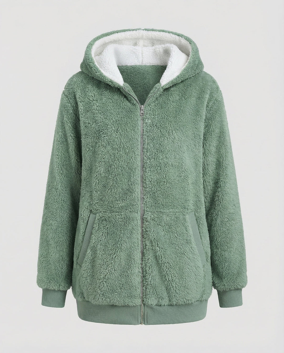 Übergroße Teddyjacke Damen | Heidi-Mode