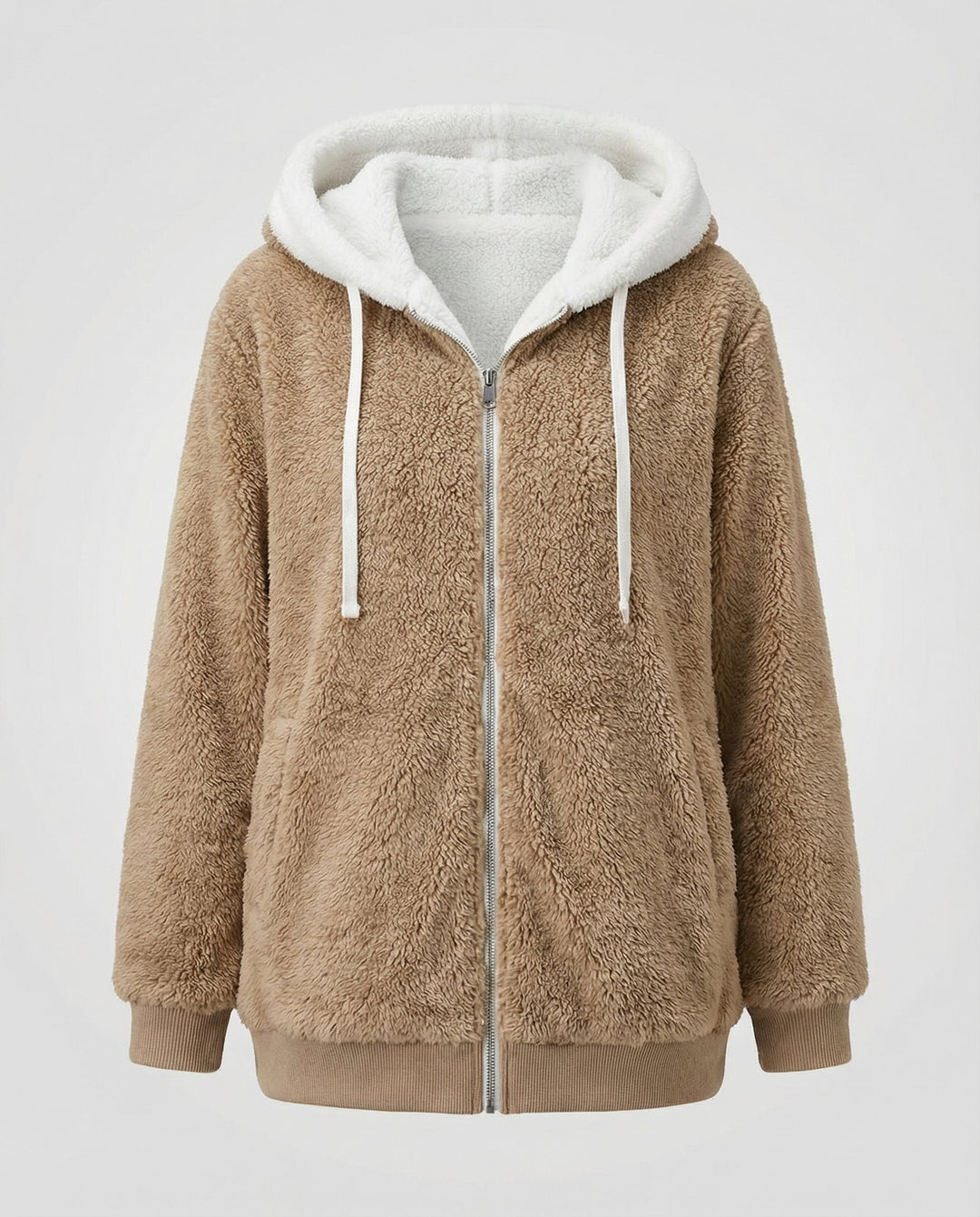 Übergroße Teddyjacke Damen | Heidi-Mode