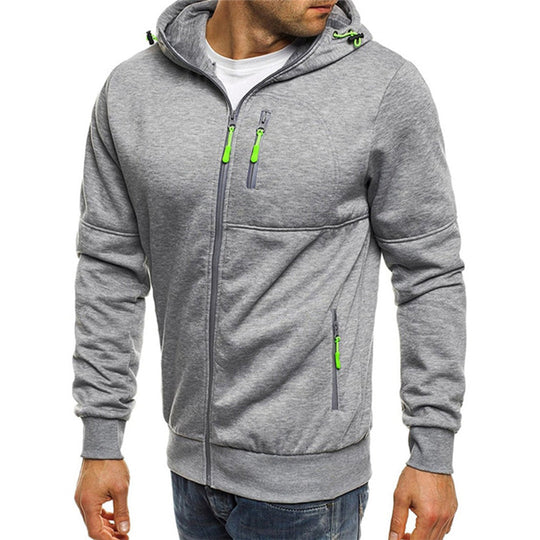 Heidi-Mode | Sweat-Shirt Homme Avec Capuche Et Fermeture Éclair