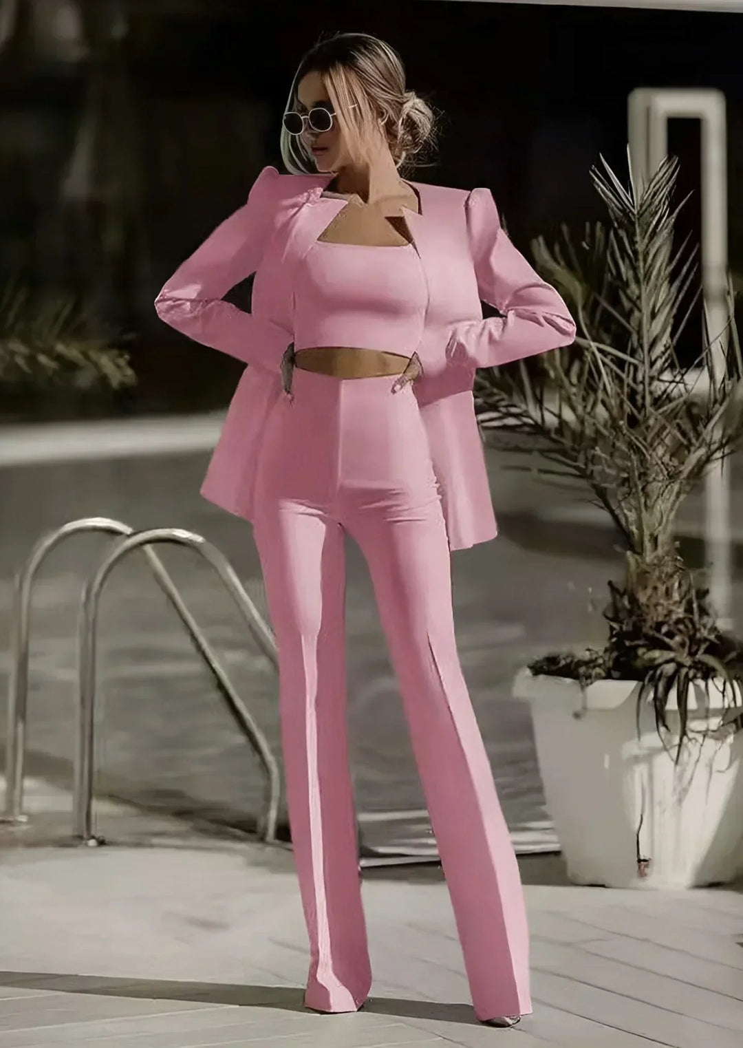 Heidi-Mode | 3 Teiliges Satz mit Blazer, Top und Hose