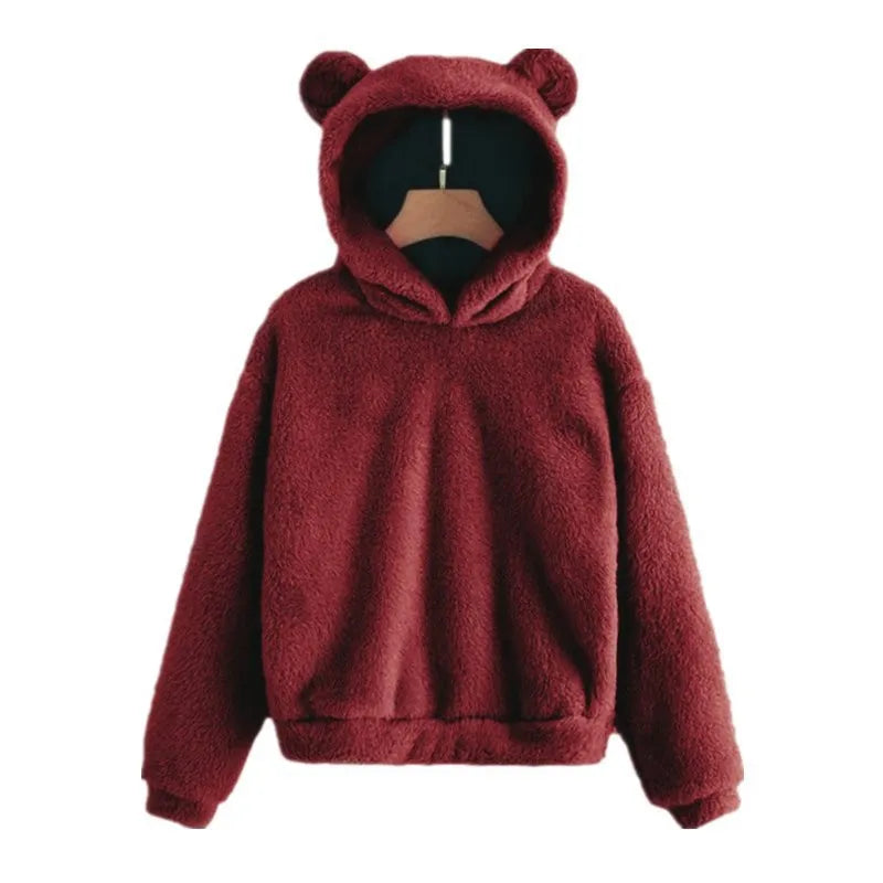 Heidi-Mode - Streetwear Herbst Stilvolle Bären Hoodie für Frauen