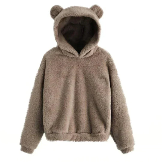 Heidi-Mode - Streetwear Herbst Stilvolle Bären Hoodie für Frauen