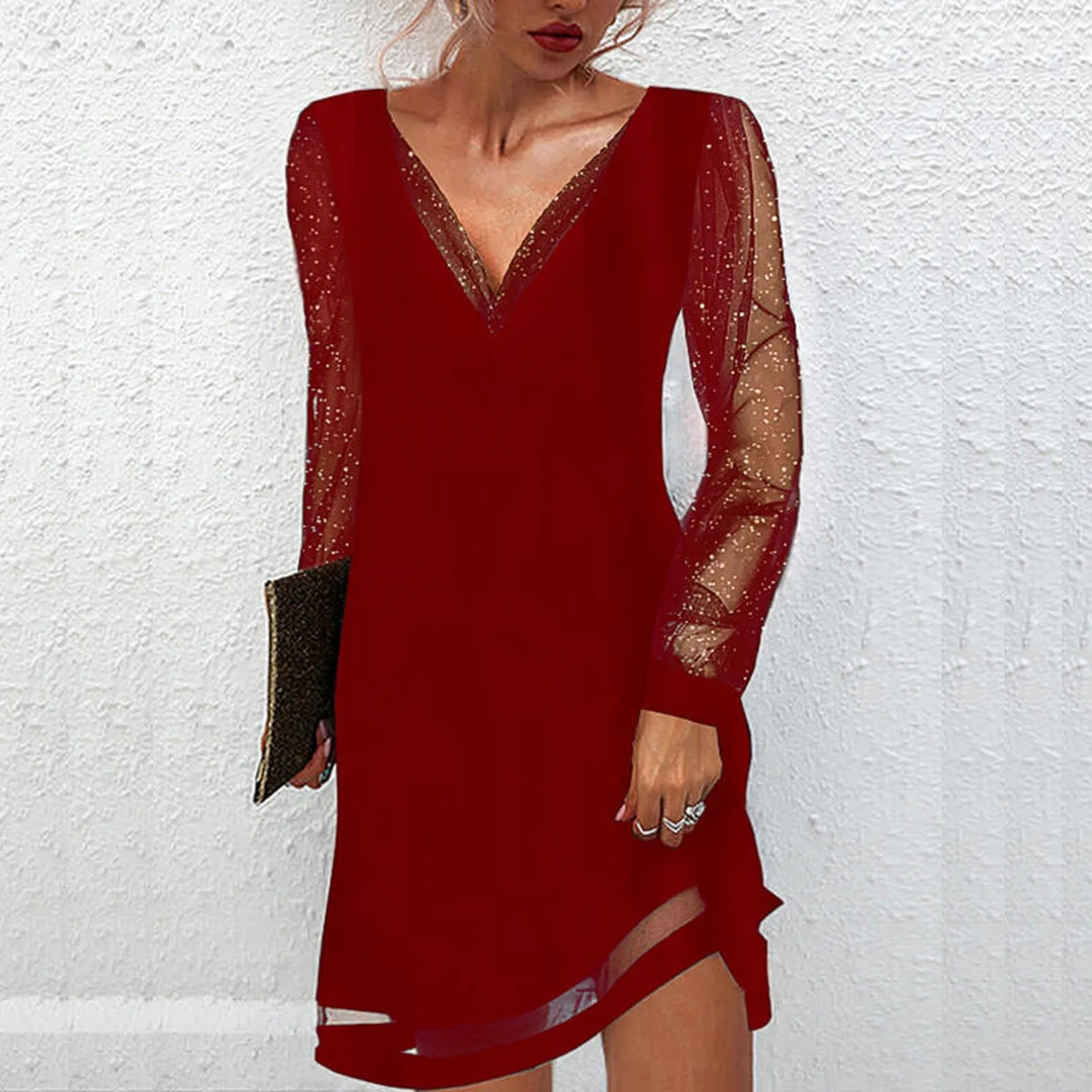 Heidi-Mode | Elegantes Cocktail Kleid für Damen Figurbetontes Abendkleid