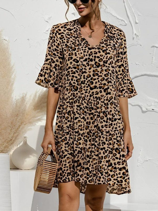 Heidi-Mode | Stilvolle Damenkleid mit Druck