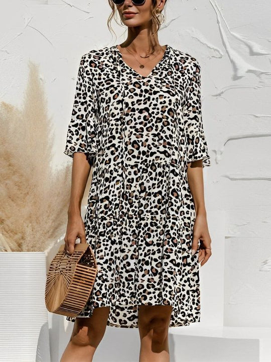 Heidi-Mode | Stilvolle Damenkleid mit Druck