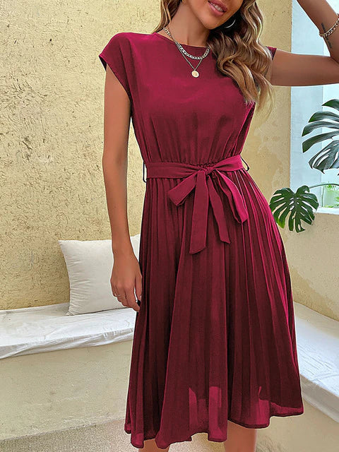 Heidi - Kurzärmeliges Plissee-Minikleid für den Sommer