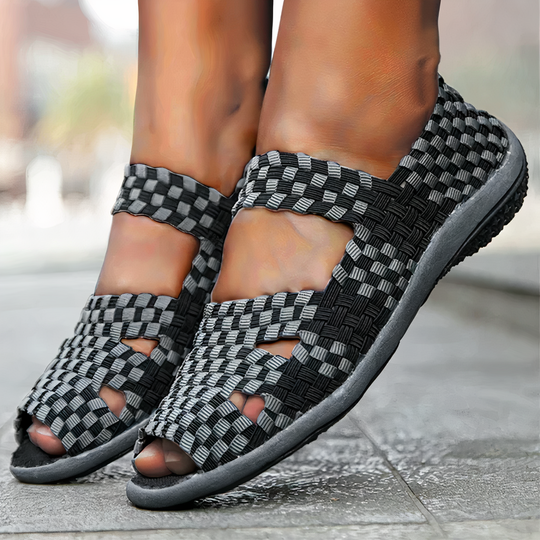 Heidi-Mode | Handgemachte Geflochtene Flache Schuhe