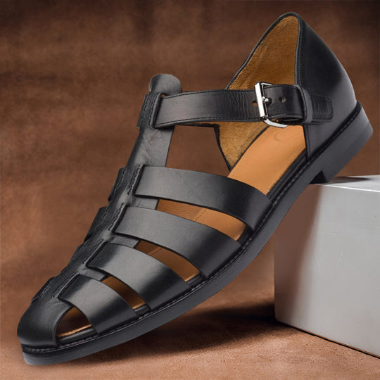 Heidi-Mode | Weiße Ledersandalen