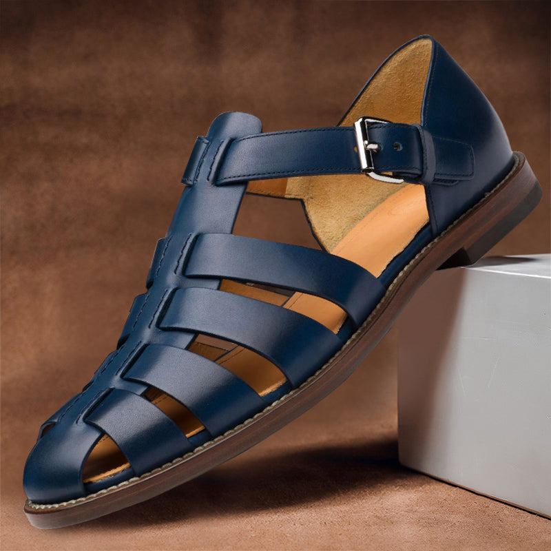 Heidi-Mode | Weiße Ledersandalen