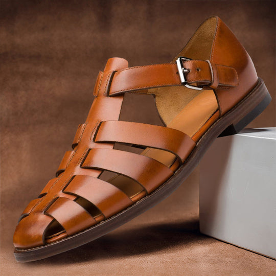 Heidi-Mode | Weiße Ledersandalen