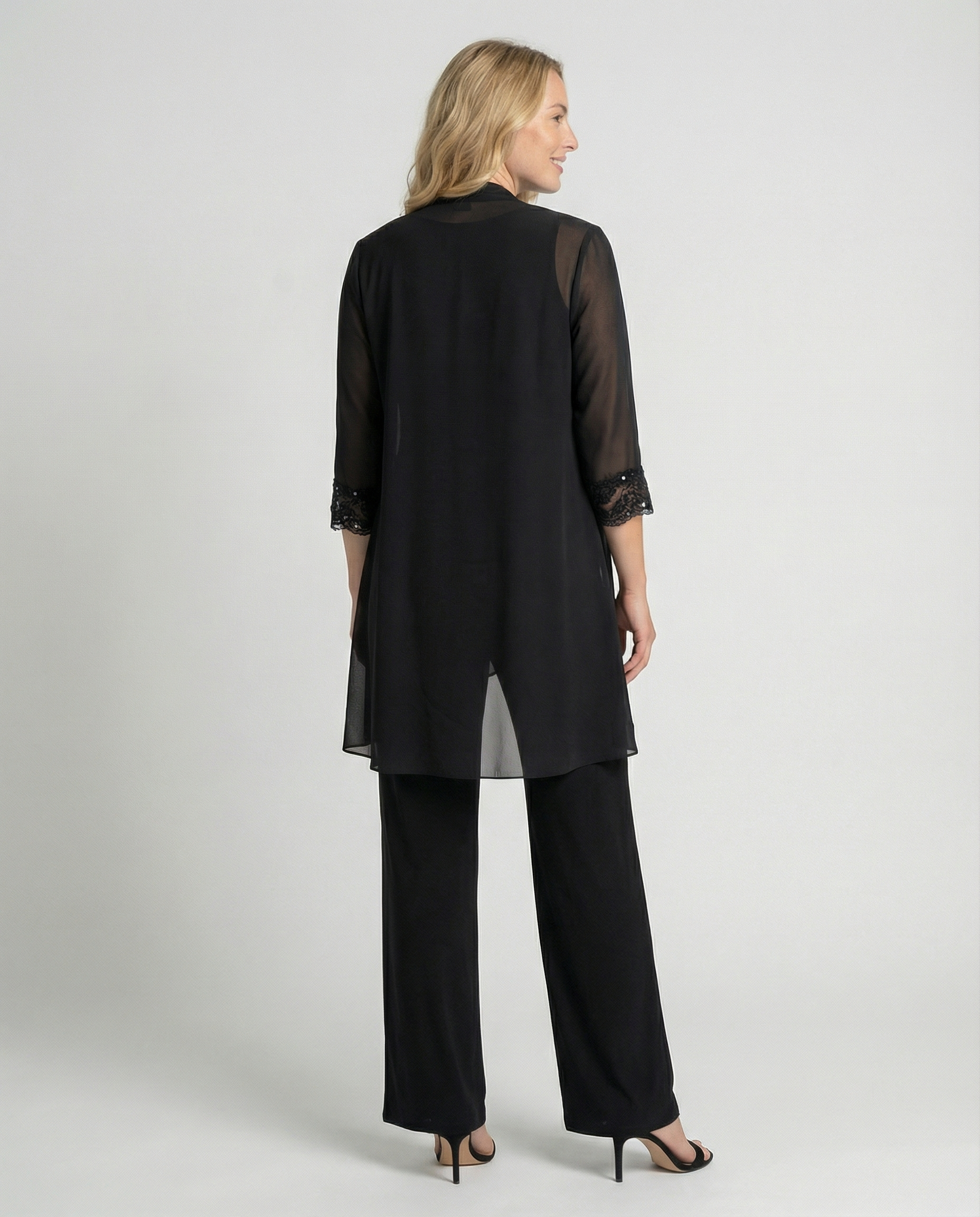 Damen Dreiteiliges Business-Set mit Blazer, Weste & Hose | Heidi-Mode
