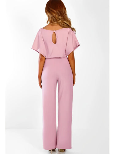 High-Waist Jumpsuit mit geradem Schnitt