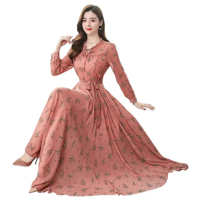 Lang Mouwen Maxi Jurk