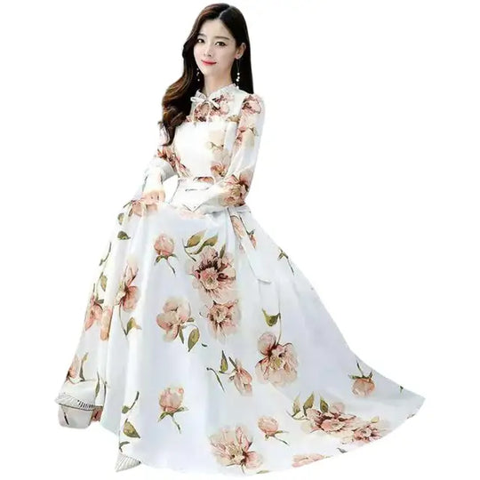 Lang Mouwen Maxi Jurk
