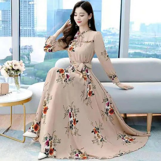 Lang Mouwen Maxi Jurk