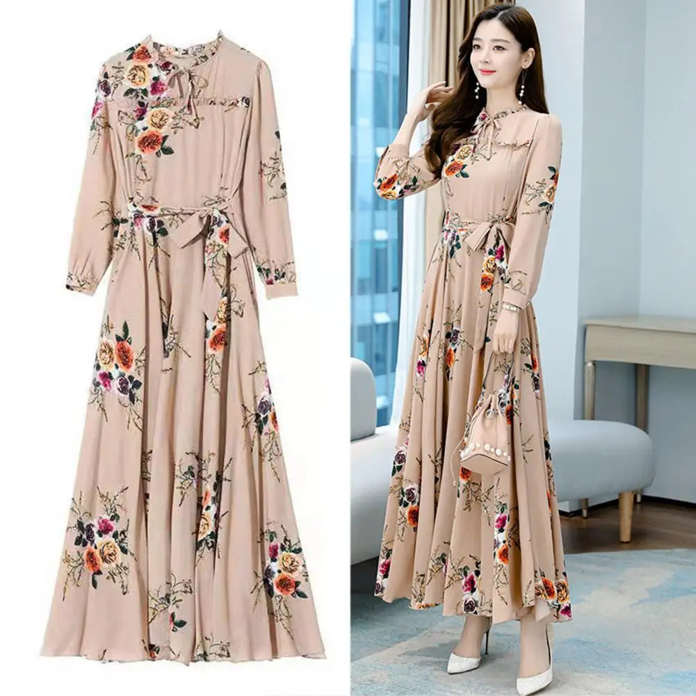 Lang Mouwen Maxi Jurk