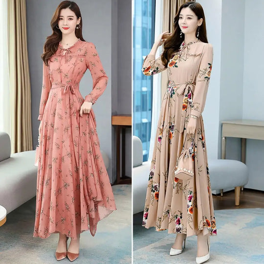 Lang Mouwen Maxi Jurk