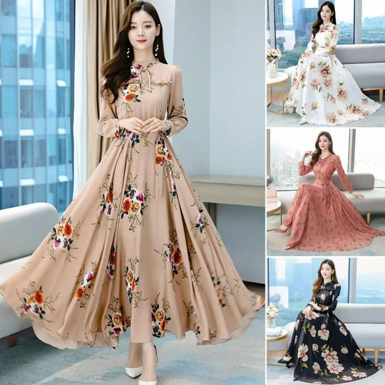 Lang Mouwen Maxi Jurk
