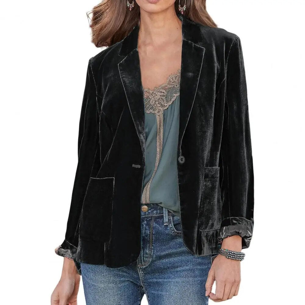 Heidi-Mode | Blazer aus Samt für Damen