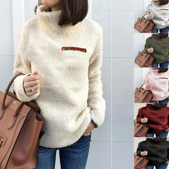 Heidi-Mode |  Winter Super weich und bequem solide Farbe Rollkragenpullover Frauen