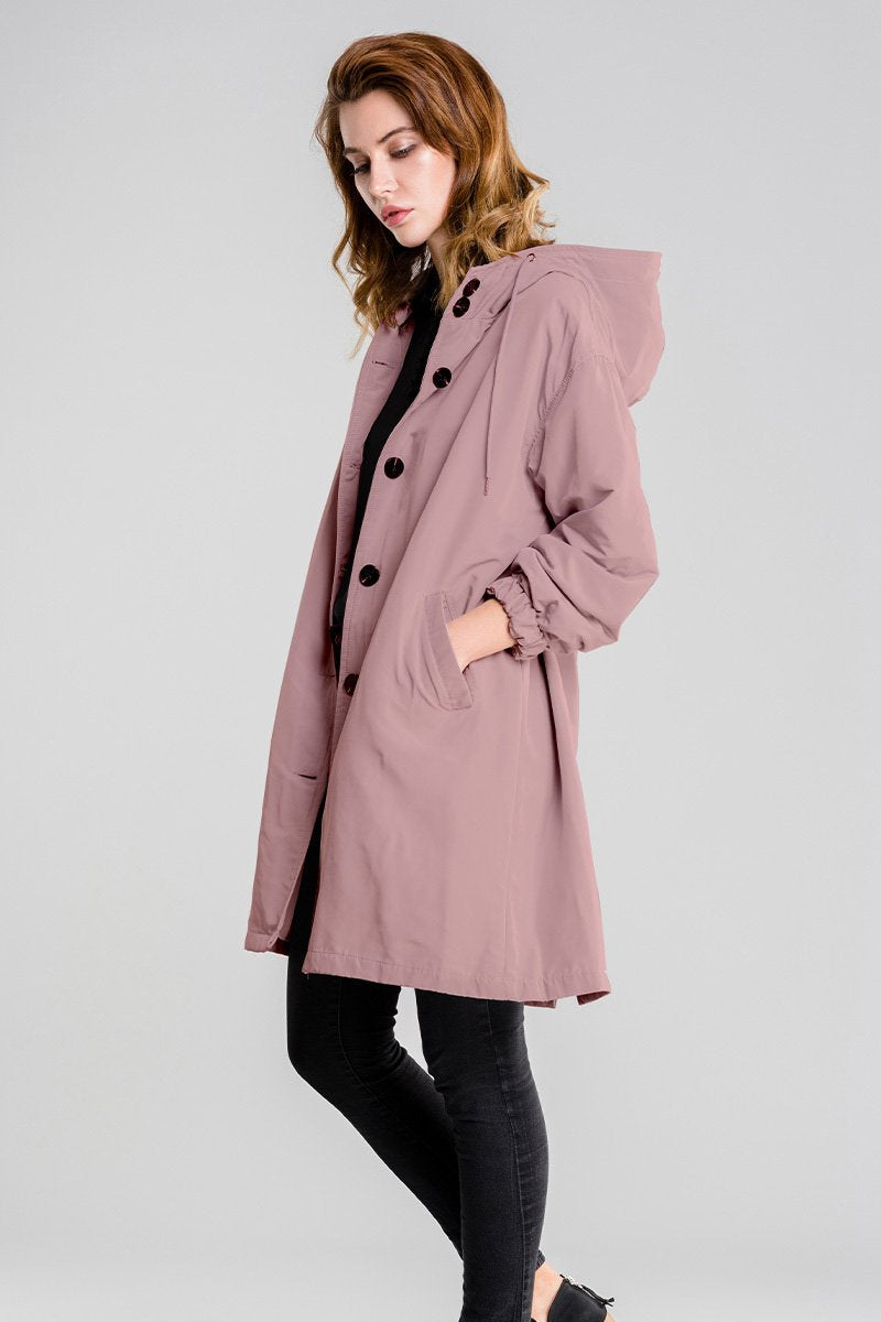 Heidi-Mode | Wasserfeste Damen Regenjacke mit Kapuze Warm & Winddicht Übergroße Passform