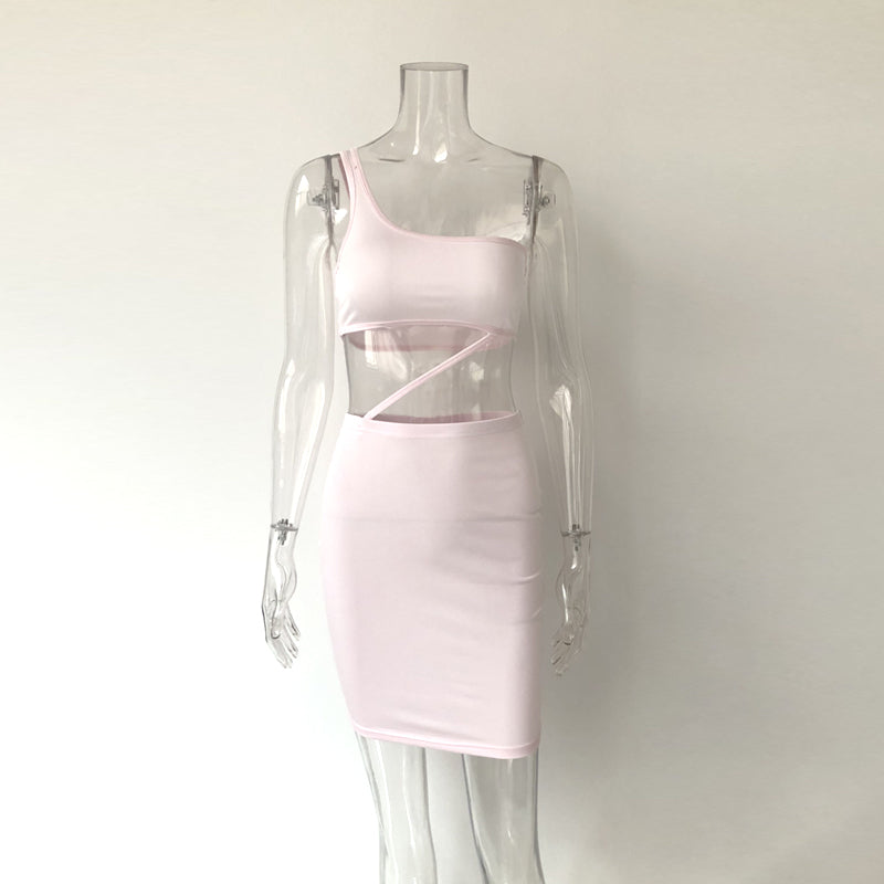 Heidi-Mode | Hollow Chest Bauchband Bodycon Kleid