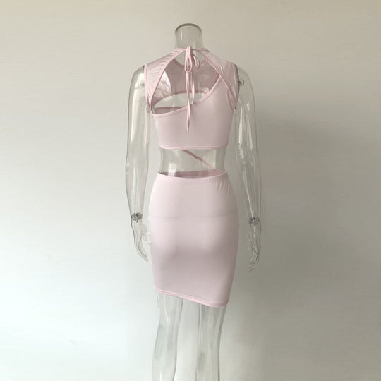 Heidi-Mode | Hollow Chest Bauchband Bodycon Kleid