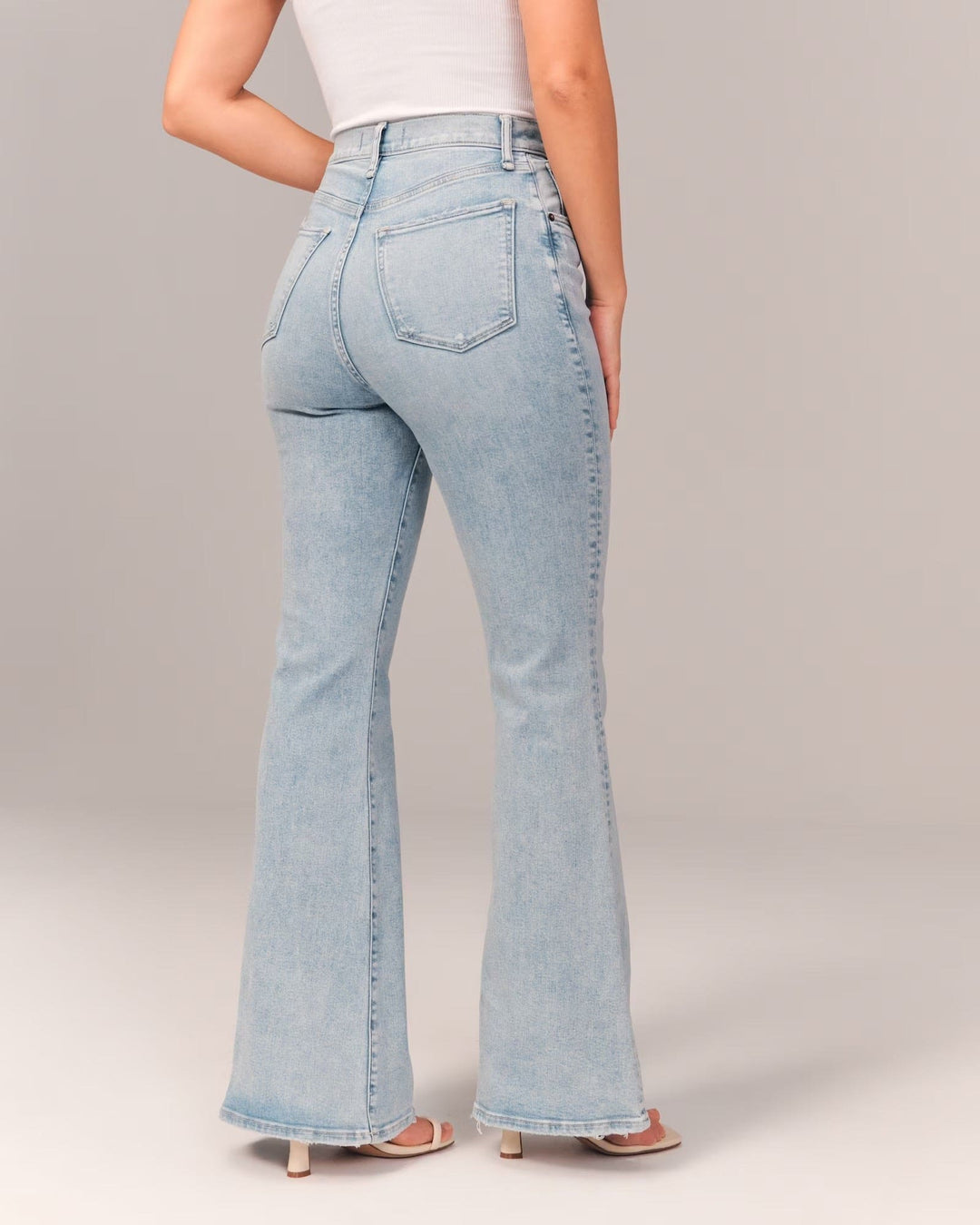 Damen High-Waist Bootcut-Jeans