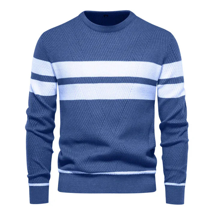 Heidi-Mode | Herren Patchwork Rundhals Pullover