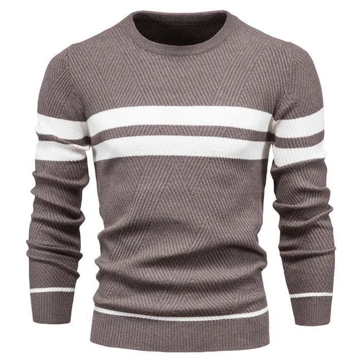 Heidi-Mode | Herren Patchwork Rundhals Pullover