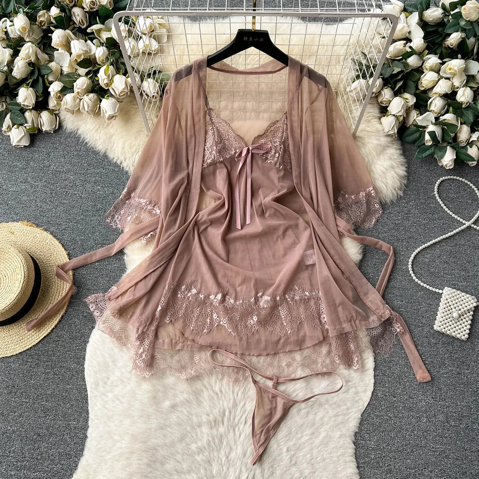 Kant Babydoll Met Robe