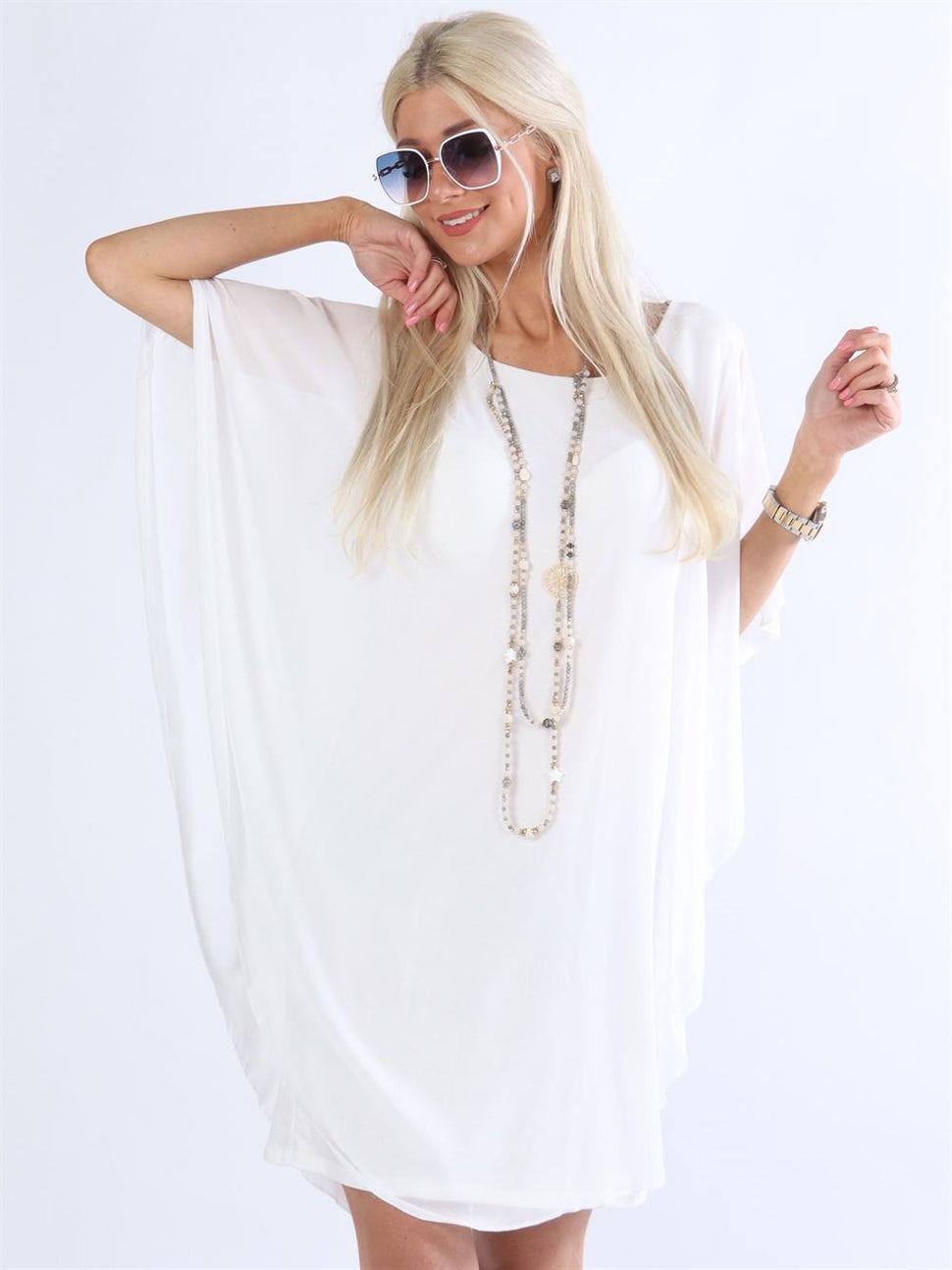 Chiffon geschichtete Tunika