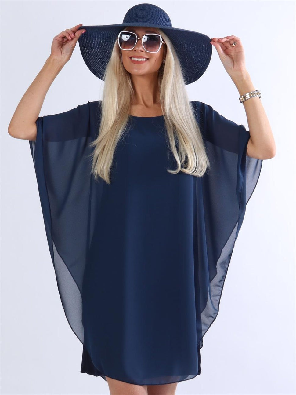 Chiffon geschichtete Tunika