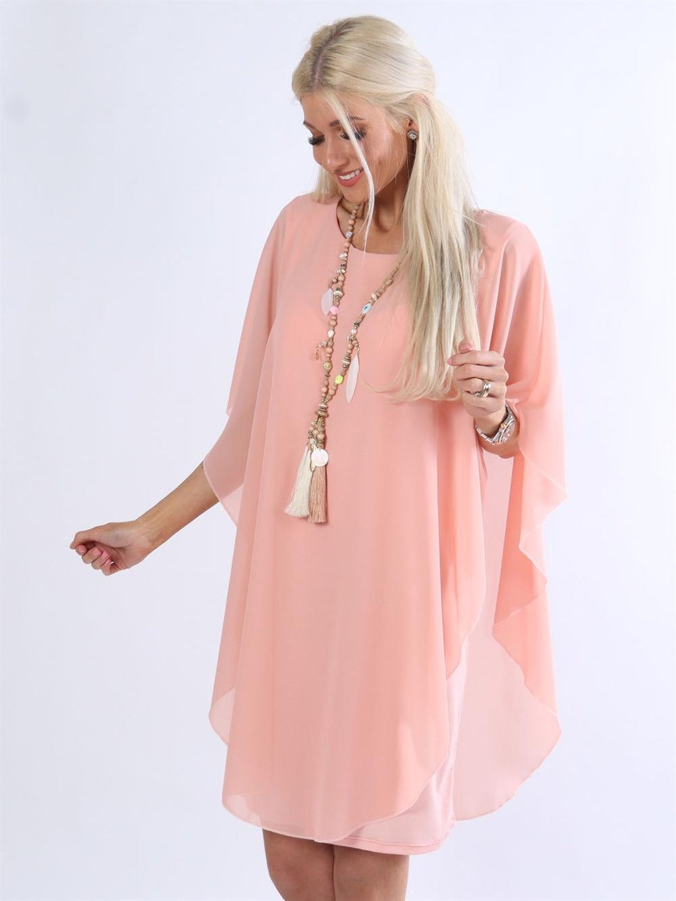 Chiffon geschichtete Tunika