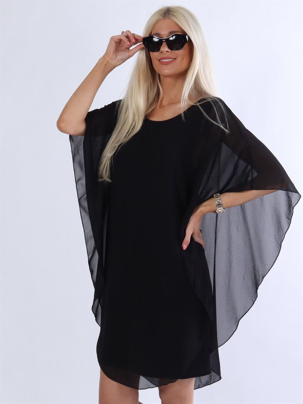 Chiffon geschichtete Tunika