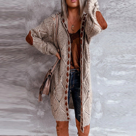Heidi-Mode | Veste En Tricot À Capuche À La Mode
