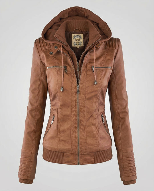 Wetterfeste Damenjacke Kapuze | Heidi-Mode