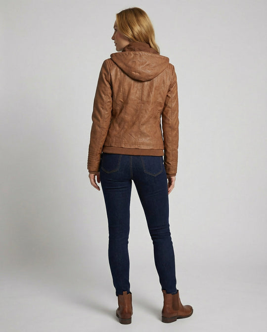 Wetterfeste Damenjacke Kapuze | Heidi-Mode