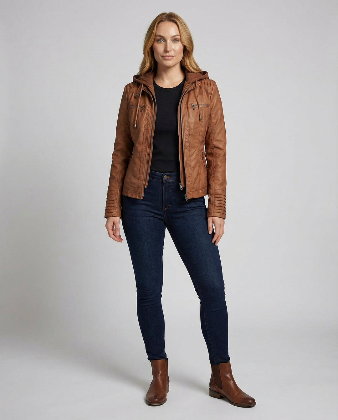 Wetterfeste Damenjacke Kapuze | Heidi-Mode