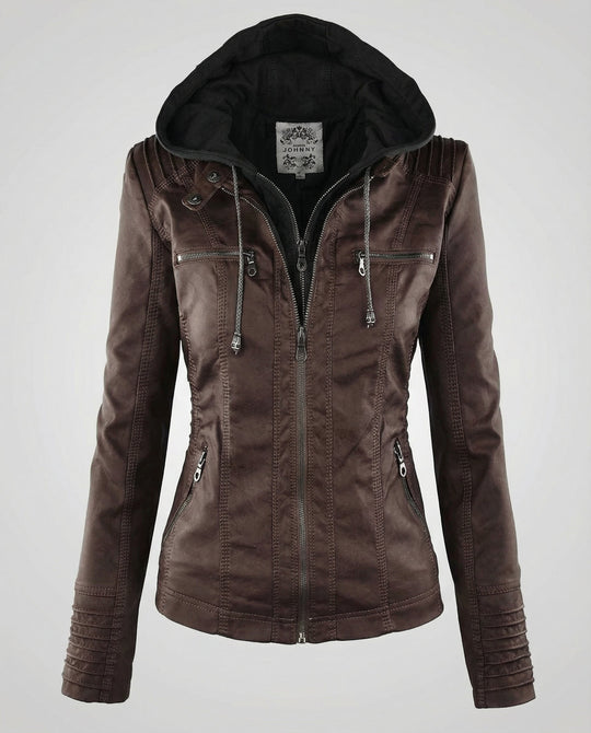 Wetterfeste Damenjacke Kapuze | Heidi-Mode