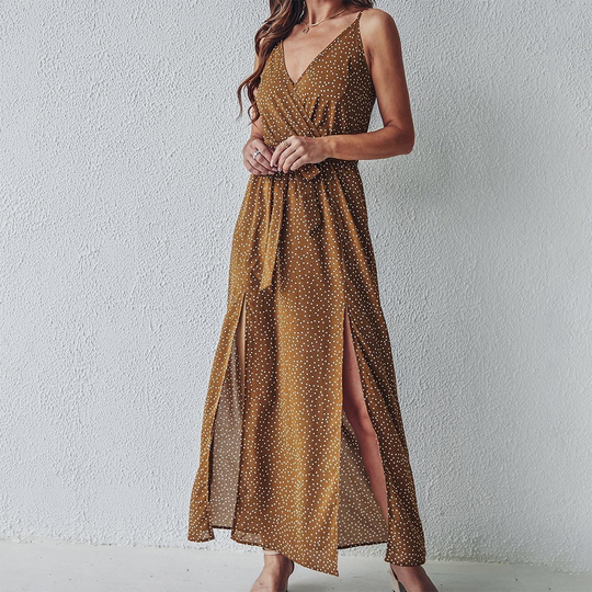 Elegante maxi jurk met bloemen